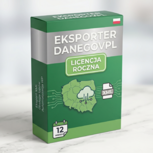 Eksporter DaneGovPL - Roczna (1 domena)